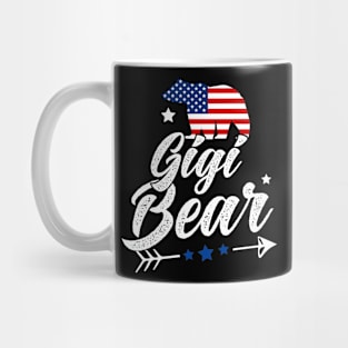 Gigi Bear Patriotic Flag Matching 4th Of July Mug